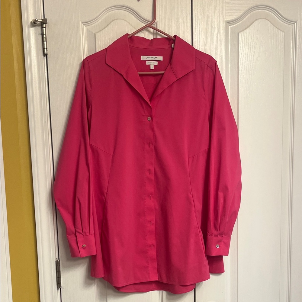 Bright Pink Button-Up Shirt
